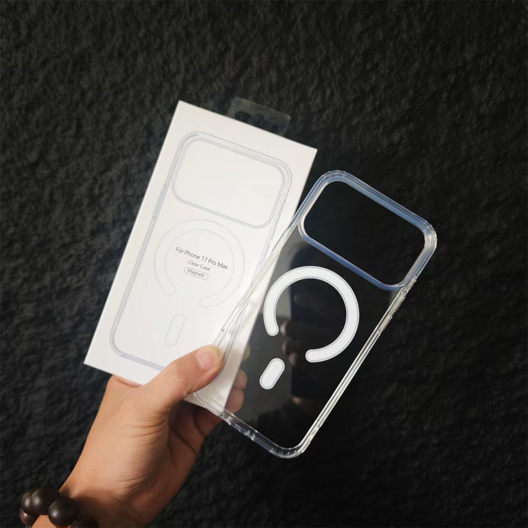 IPhone 17 for iPhone16 pro Clear Mag Safe Phone Case 15 17 E Shockproof Trending