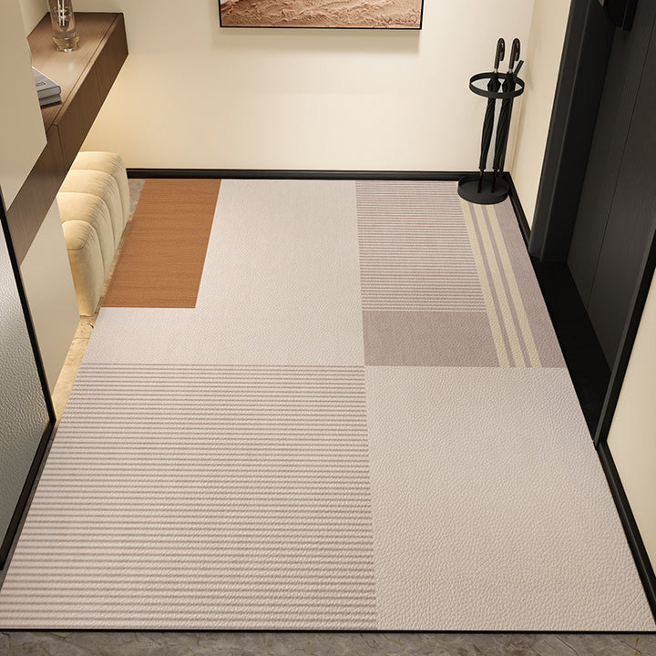 Floor Mat Entryway Door Mat Newpvc Stain Resistant Premium Feel Leather Thickened Non Slip