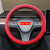适用于特斯拉model3 modelY纳帕皮方向盘套 超薄四季皮质汽车把套