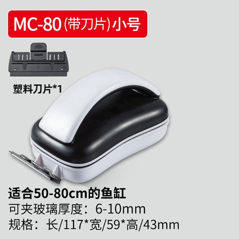 松宝新款鱼缸刷磁力刷擦缸器双面擦刷子清洗清理清洁工具带刮藻刀