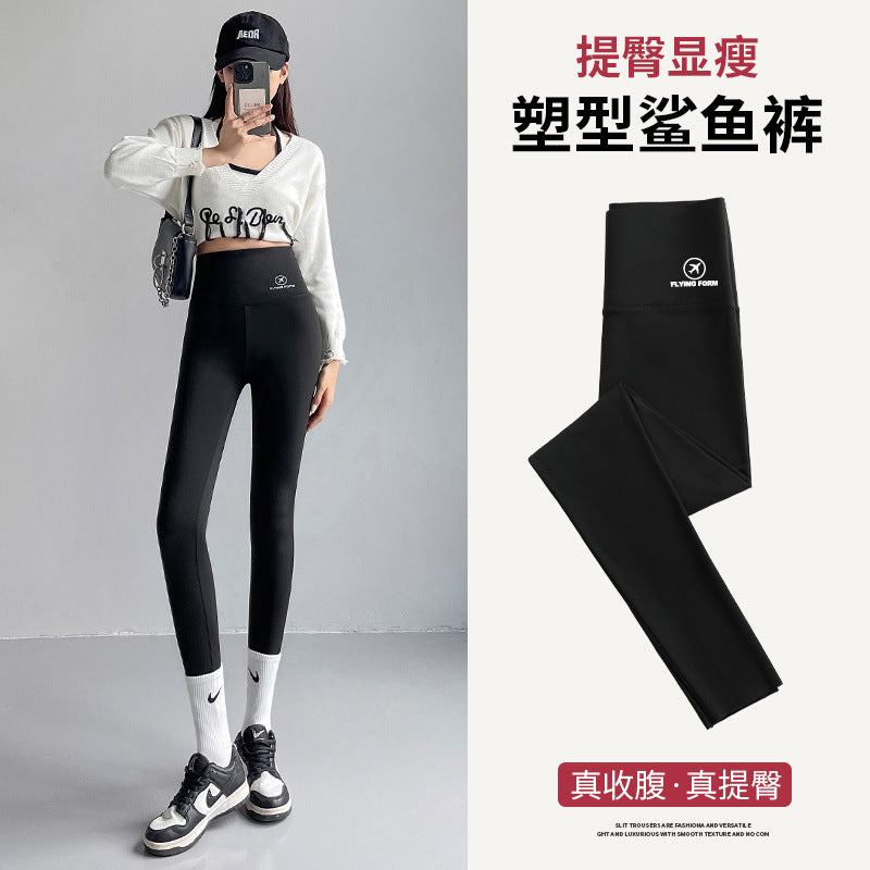 安全裤夏季外穿收腹提臀运动打底裤高腰显瘦防走光薄款鲨鱼裤女