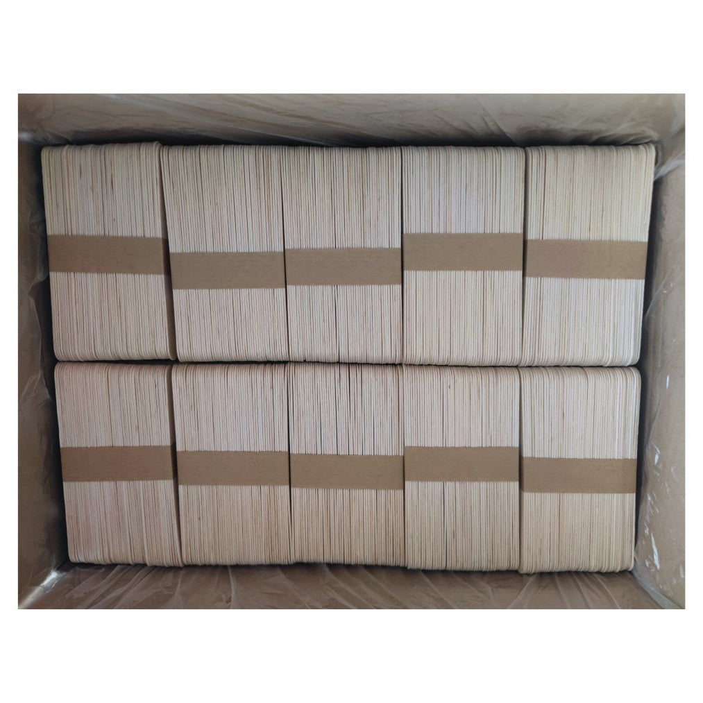 Wooden Wax Applicator Sticks 50pc – Disposable Tongue Depressor Wax Spatulas for Hair Removal