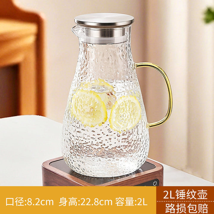 冷水壶家用耐高温玻璃水壶泡茶开水耐热冷泡凉水壶大容量水杯套装