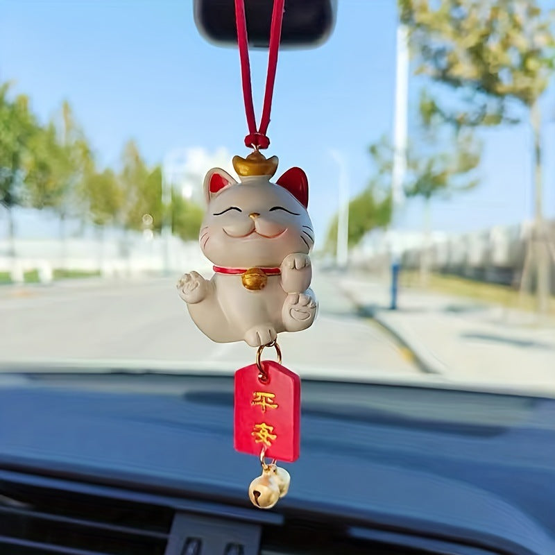 D 99922 Lucky cat car hanging ornament Car
