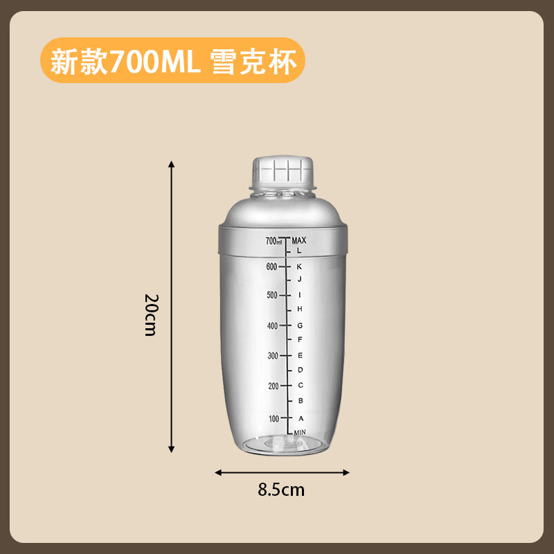 包邮套装雪克杯手摇带刻度饮品自制手打柠檬茶奶茶工具调酒器套装