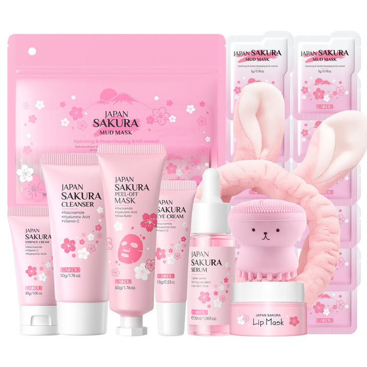 LAIKOU Cherry Blossom Skincare Set Set Face Full Set Hydrating Factory