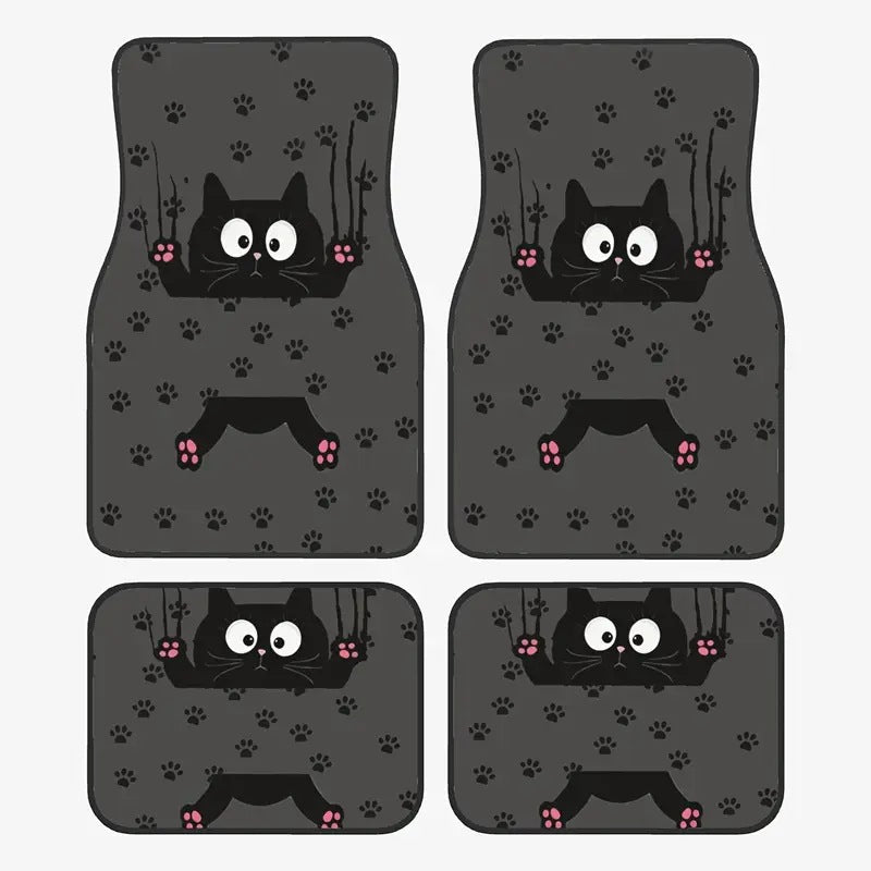 TEMUVintage Nordic Car Foot Mat Carpet 4 Piece Set Stain Resistant Floor Mat TEMUFoot Mat Wholesale