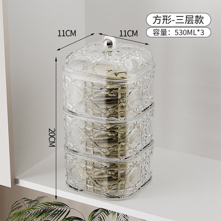 家用五谷杂粮密封罐坚果咖啡豆储存密封盒香料糖果塑料储物罐批发