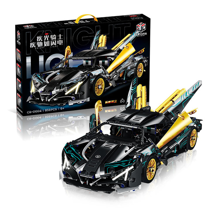 Apollo Sports Car Building Blocks Set – High-Difficulty Drift Racing Car Model Assembly Toy