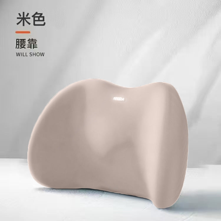 汽车头枕和腰枕颈枕记忆棉护颈腰靠车用套装颈椎护腰高级感