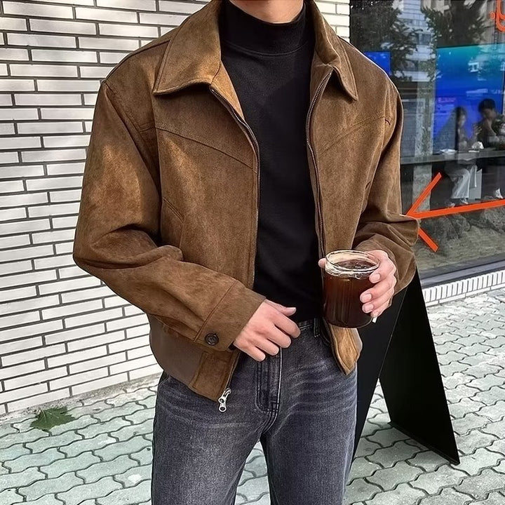 Vintage Versatile Spring Unique Jacket Versatile Men