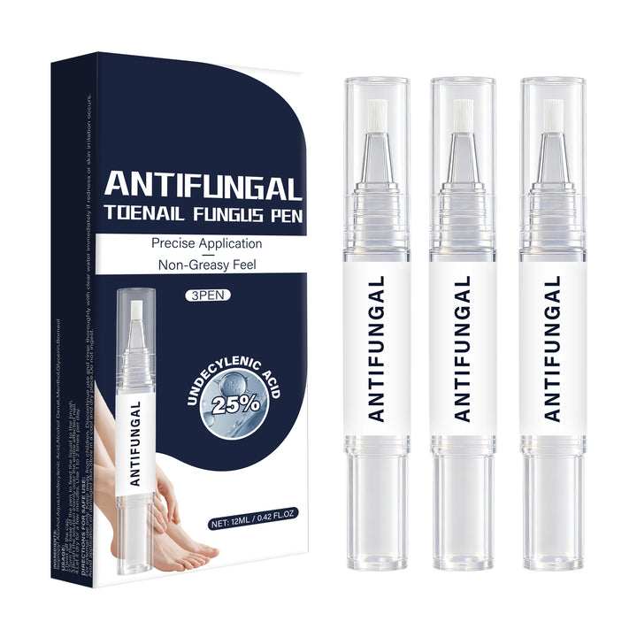 跨境指甲真菌笔3支装 4ml*3 日常修护手足直接护理精华