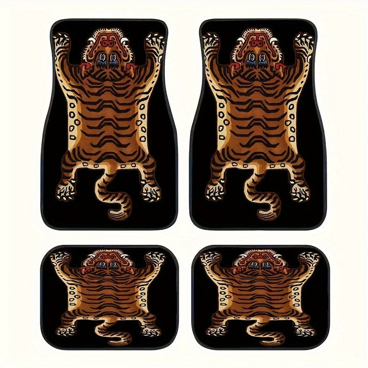 Vintage Car Foot Mat Carpet 4 Piece Set Stain Resistant Floor Mat TEMUFoot Mat Wholesale