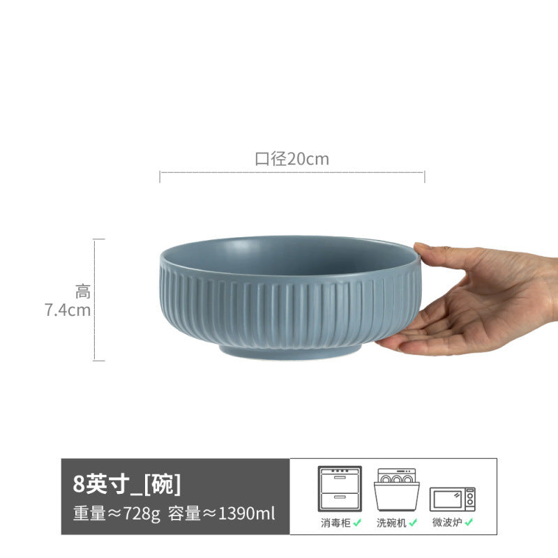 Vintage Bowl Japanese Style Ceramic Bowl Bowl Home Bowl Bowl Tableware Light Luxury Premium Design Bowl Bowl