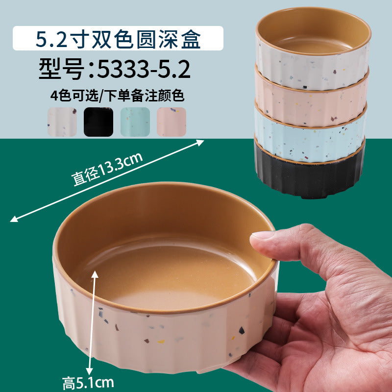 网红海鲜火锅店专用自选菜盘海底捞大排档同款RF芯片密胺餐具商用