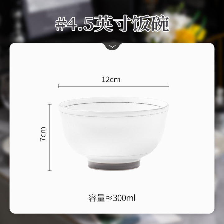 碗个人专用碗碟套装高级感釉下彩碗盘碗筷乔迁碗家用2025新款餐具