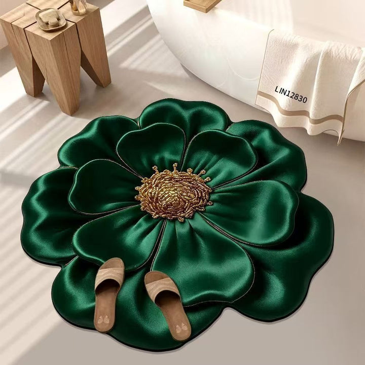 Nordic 3 DLight Luxury Floral Floor Mat Door Mat Non Slip Foot Mat