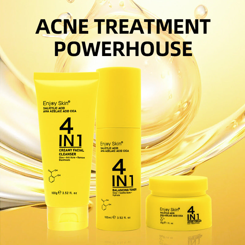 3 Piece Set Acne treatment Face Wash Face Cleanse Face Cream Export
