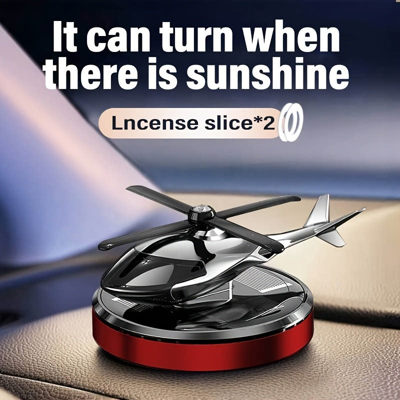 Solar Plane Car Air Freshener – Cute Airplane Aromatherapy Dashboard Ornament