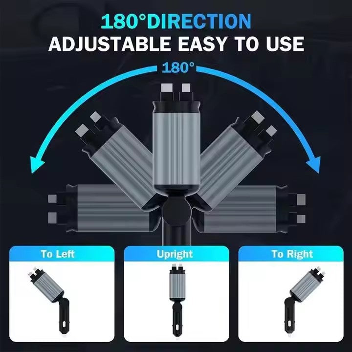 New 180 Degree Rotation Custom Mobile Phone Car Charger