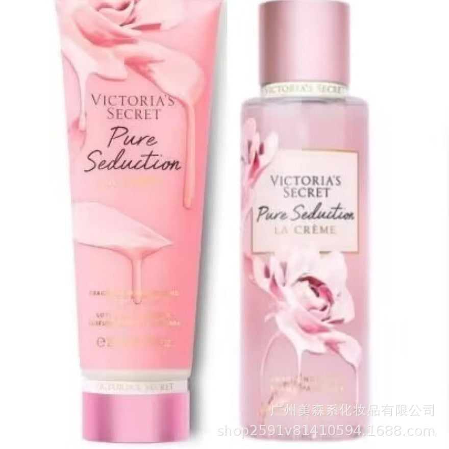 跨境维多利亚的秘密身体乳VS香氛喷雾套装滋润保湿持久留香爆款