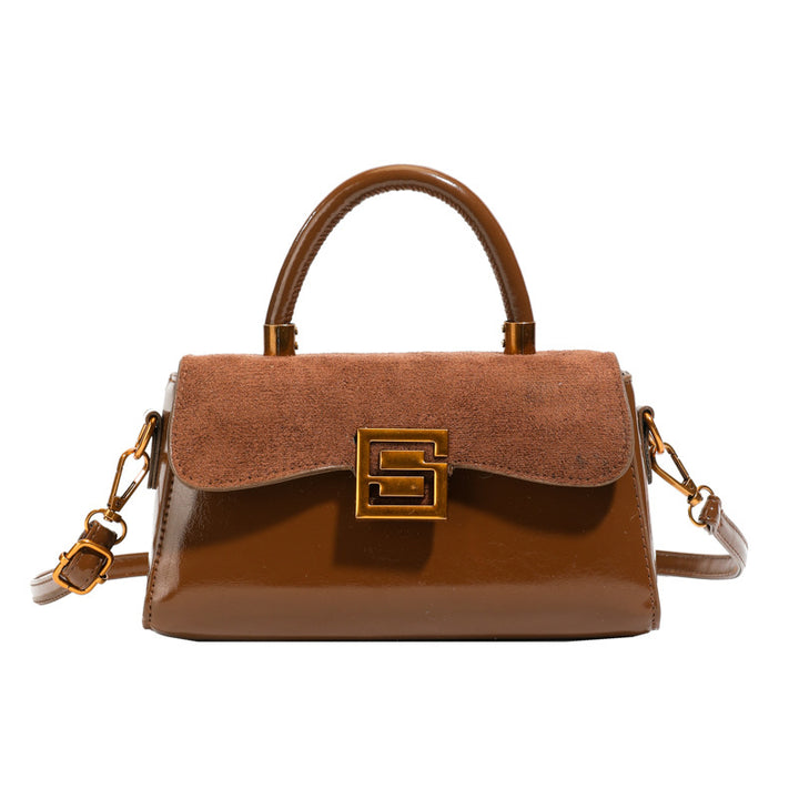 Scrub Vintage Small New Texture Women Handheld Small Square Bag Versatile Commuter Stylish Crossbody Bag