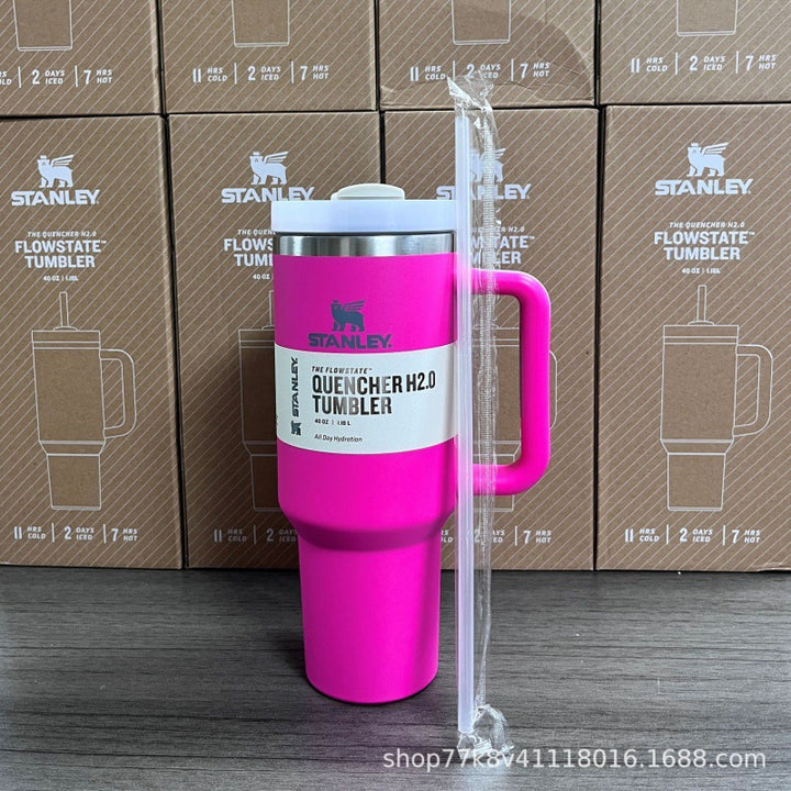 新款史丹利STANLEY2代40oz手柄杯双层不锈钢保温保冷汽车杯冰霸杯
