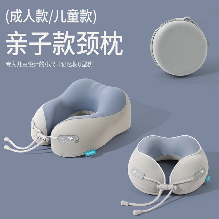 U Memory Foam U Neck Pillow Office Storage
