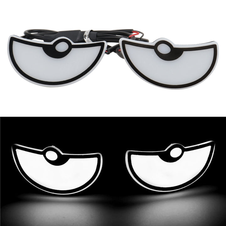 Motorcycle License Plate Screw Light – Triangle Demon Eyes __NS 73__ Decoration