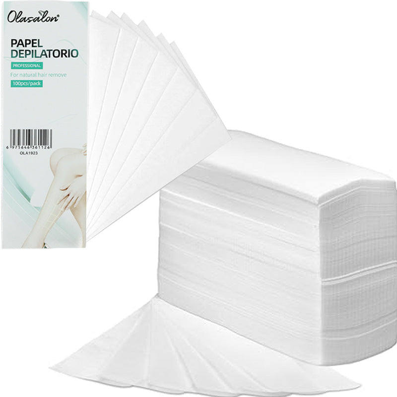 No-Residue Disposable Wax Strips – Non-Woven Hair Removal Wax Paper for Body