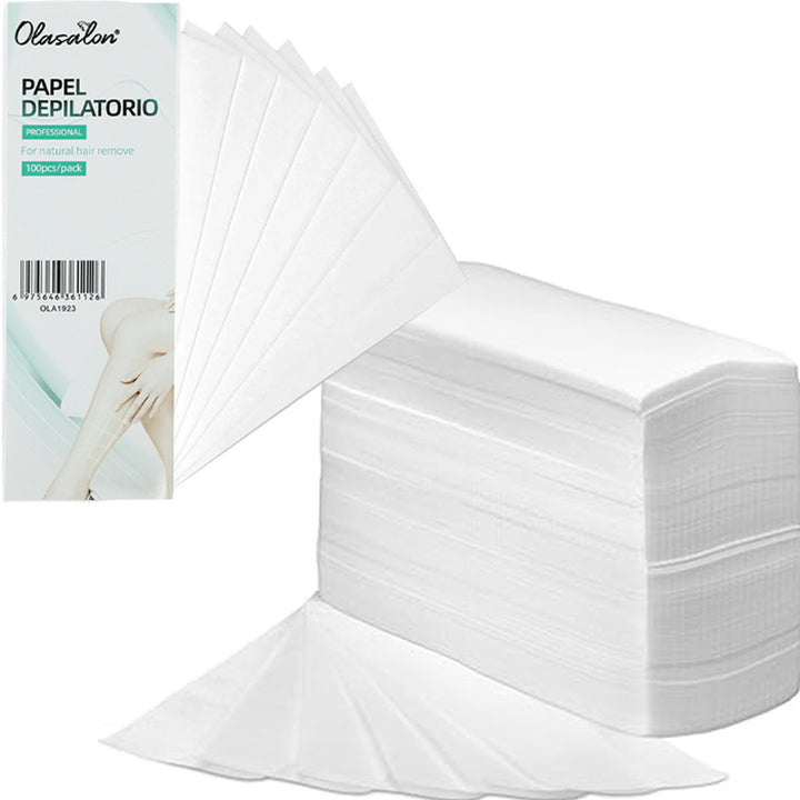 No-Residue Disposable Wax Strips – Non-Woven Hair Removal Wax Paper for Body