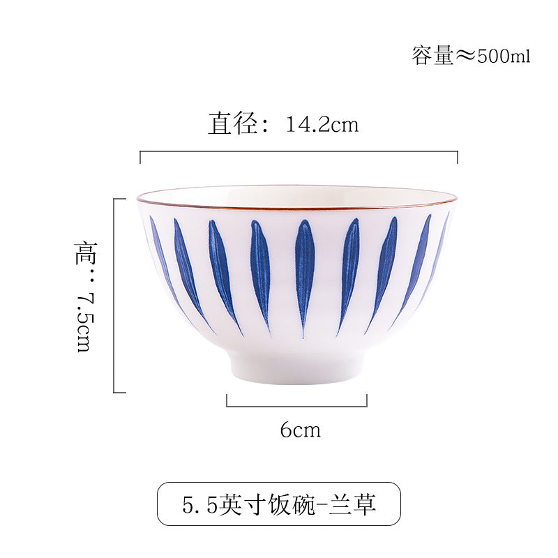 High Temperature Underglaze Ceramic Tableware Home Bowl Custom Bowl Wholesale Compatible