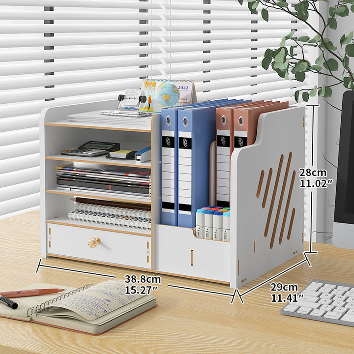 Multi-Layer Desktop Drawer Storage Box with Lock – Office Desk Organizer