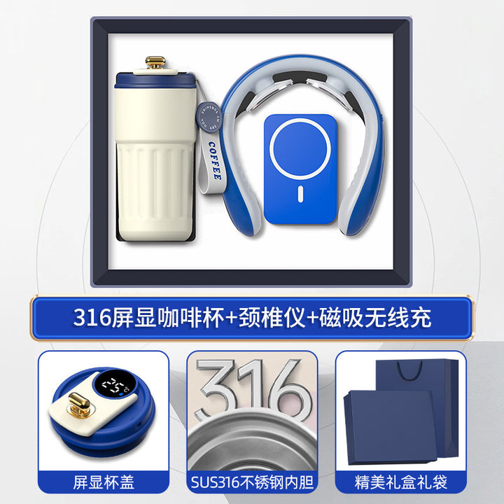 商务礼品套装咖啡杯颈椎仪礼盒活动创意礼品定制LOGO伴手礼送客户