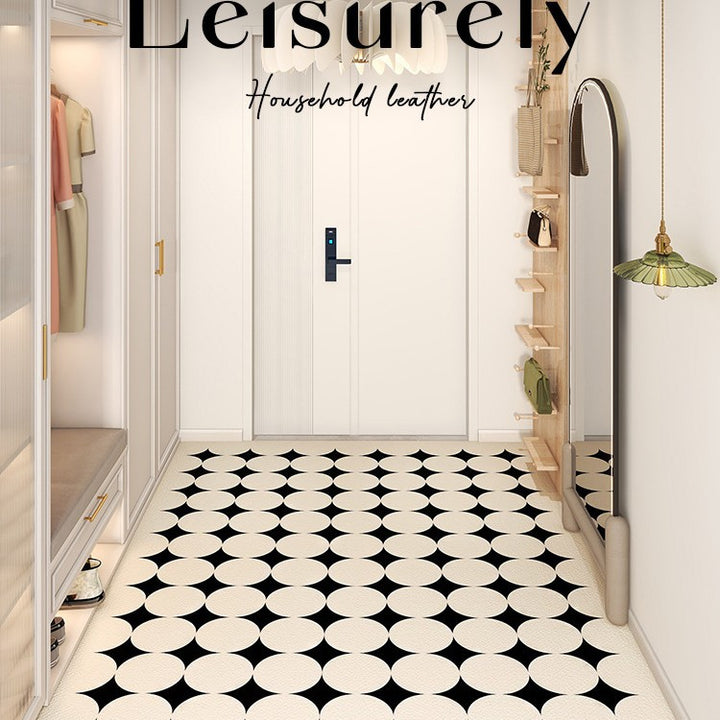 Light Luxury Premium Feel Entryway Floor Mat PVCMinimalist Large Foot Mat Non Slip Durable Door Mat