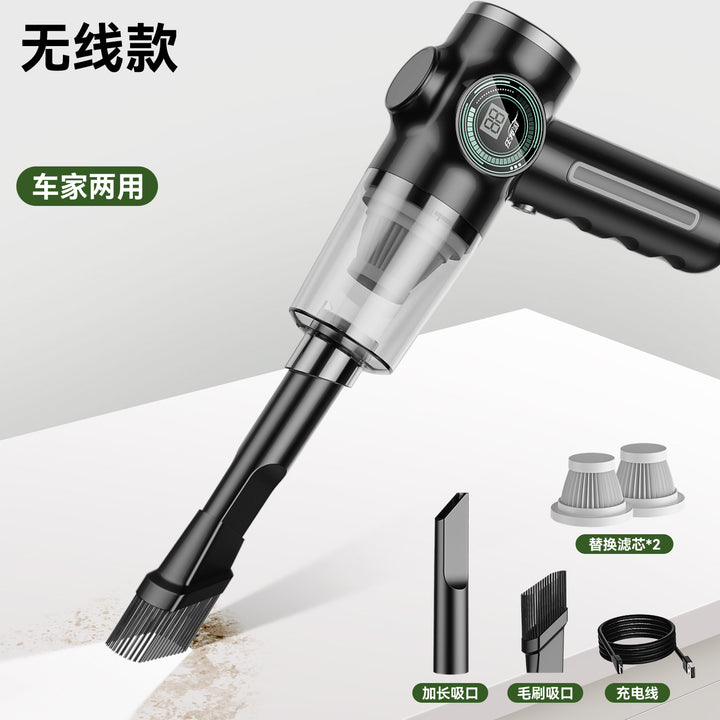 Cordless Car Vacuum – Handheld Mini with Battery Display