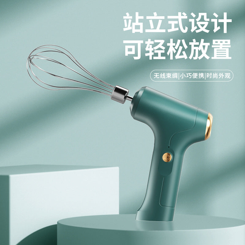 家用烘焙无线手持电动打蛋器打发奶油搅拌厨房烘焙小工具蛋清打发