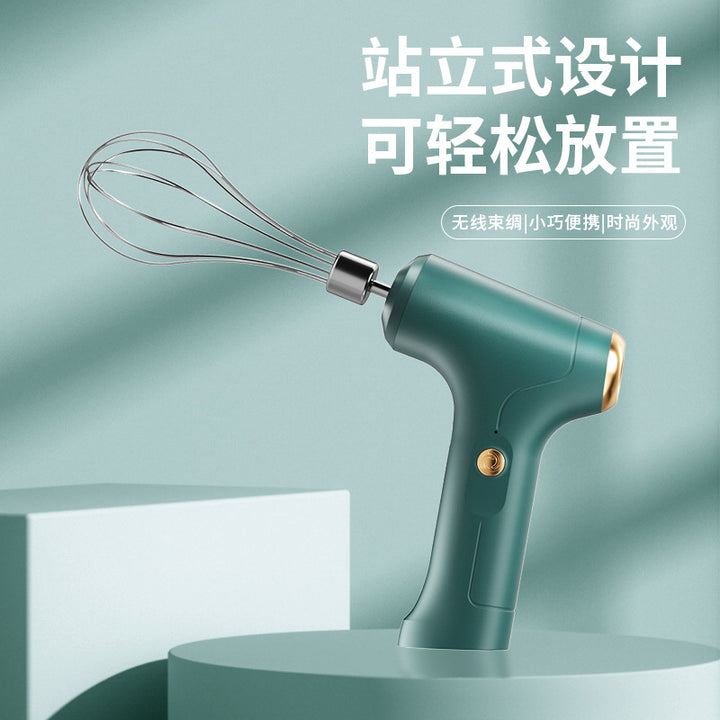 家用烘焙无线手持电动打蛋器打发奶油搅拌厨房烘焙小工具蛋清打发