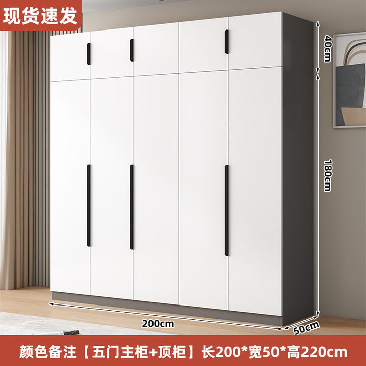 衣柜家用卧室型实木质儿童衣橱工厂直销简易组装出租房用经济柜子
