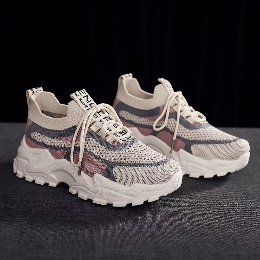 Shoes Women Spring Women Shoes Casual Breathable Sneakers Women Thick Shoes Running Shoes Wholesale