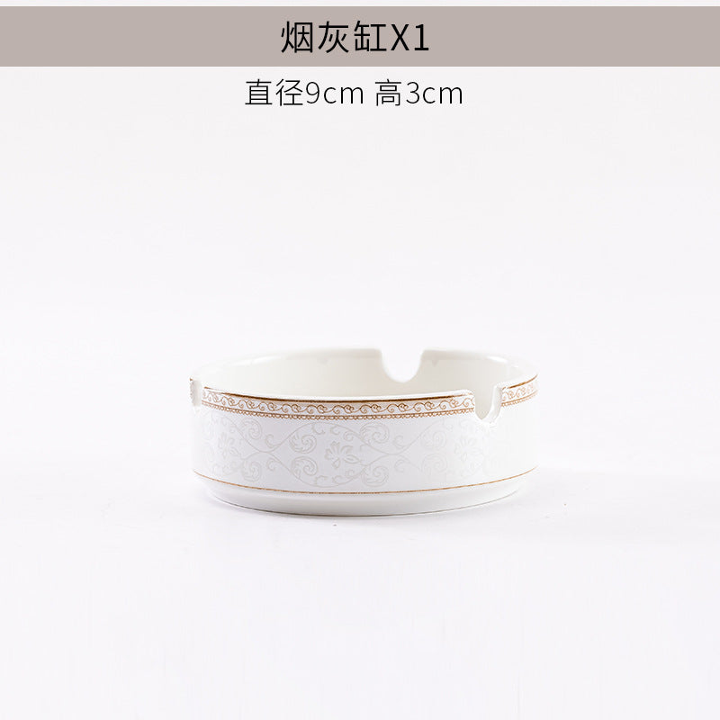 陶瓷碗碟批发景德镇骨瓷餐具碗盘碟子自由组合套装家用饭碗汤面碗