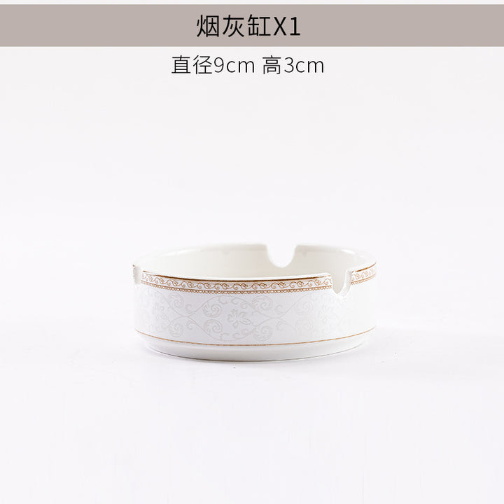陶瓷碗碟批发景德镇骨瓷餐具碗盘碟子自由组合套装家用饭碗汤面碗