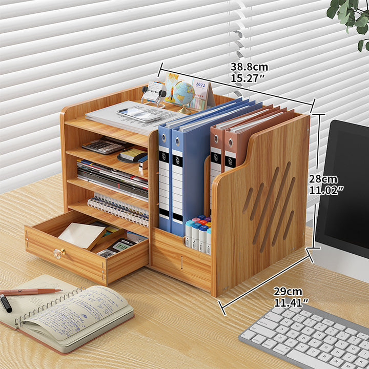 Multi-Layer Desktop Drawer Storage Box with Lock – Office Desk Organizer