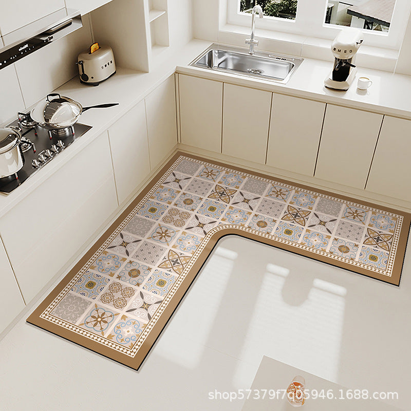 temu LKitchen Floor Mat Stain Resistant Non Slip Foot Mat Home Floor Mat