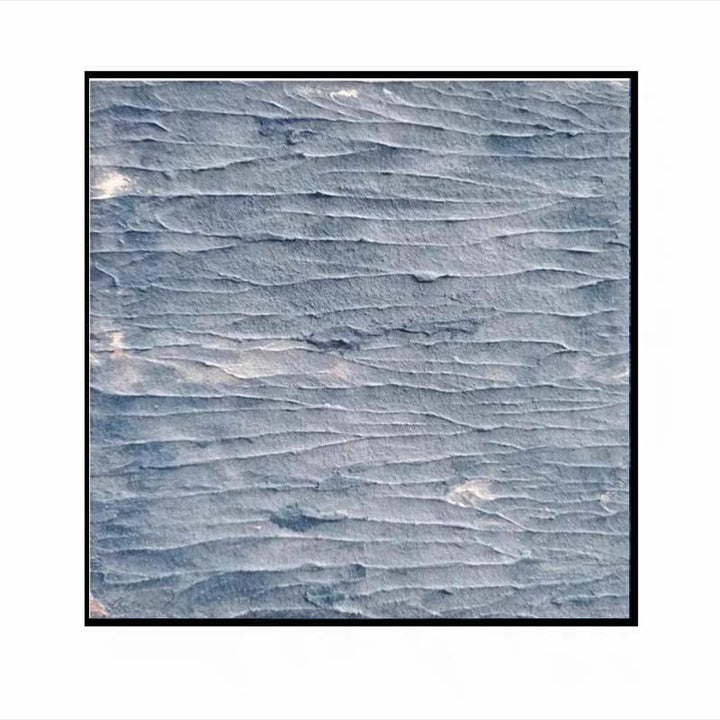 《掌心海》侘寂风海浪客厅装饰画蓝色卧室玄关平面喷绘背景墙挂画