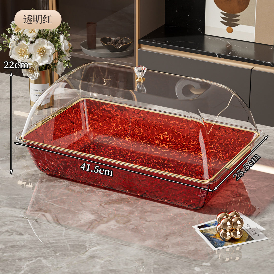 新品冰镇盆备菜托盘套装甜品蛋糕盘水果冷冻寿司刺身带盖透明盆