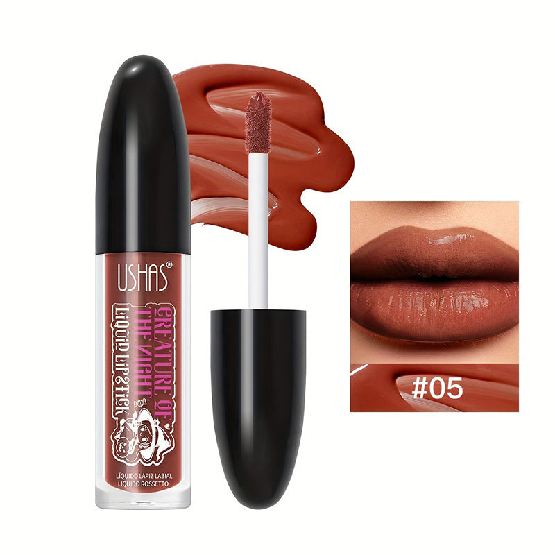 USHAS Lip Gloss Waterproof Transfer-Proof Lipstick UC 048
