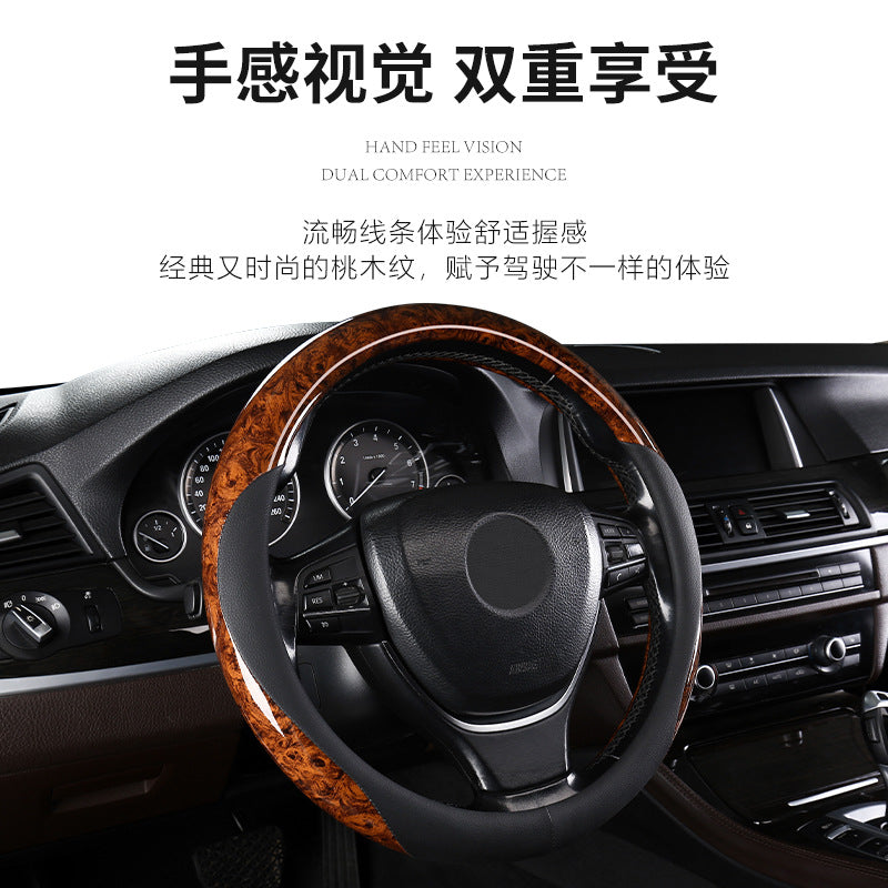 Steering Wheel Grip Cover Thin All Season Universal Car Moisture Wicking Non Slip Grip Cover