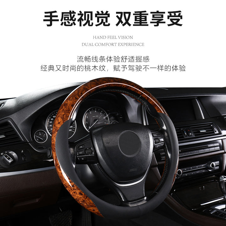 Steering Wheel Grip Cover Thin All Season Universal Car Moisture Wicking Non Slip Grip Cover
