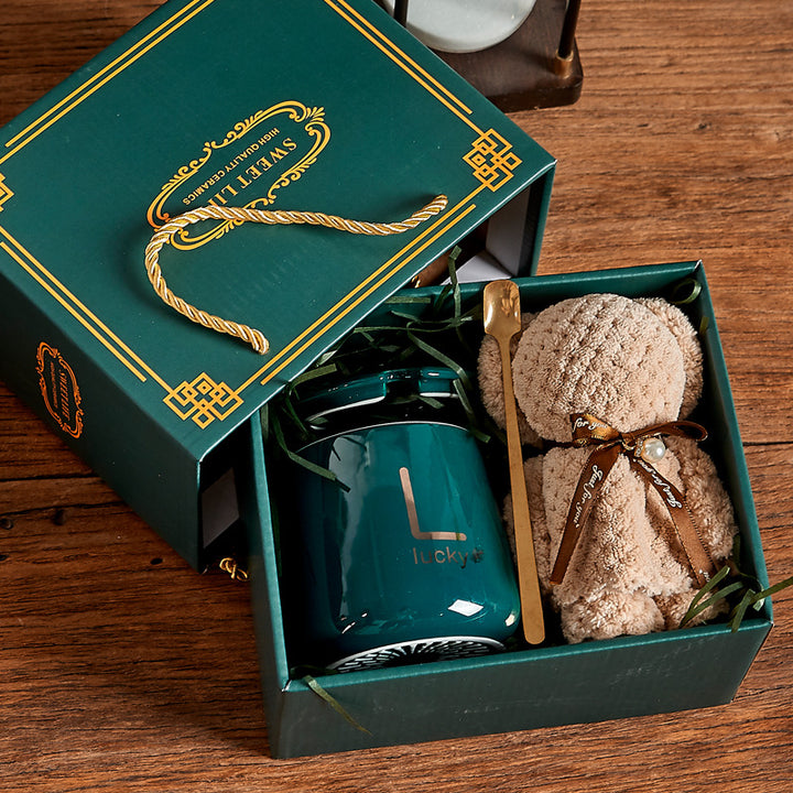 Cute Custom Souvenir Gift Set Ceramic With Gift Mug Gift Box